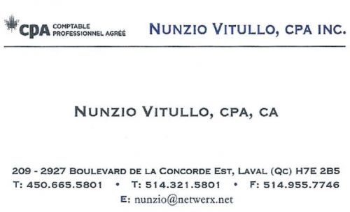Nunzio Vitullo, CPA Inc. à Laval
